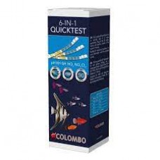 Colombo Aqua Quicktest 6- бърз тест за изследване на 6 показателя на водата - pH, KH, GH, NO2, NO3, CL2.